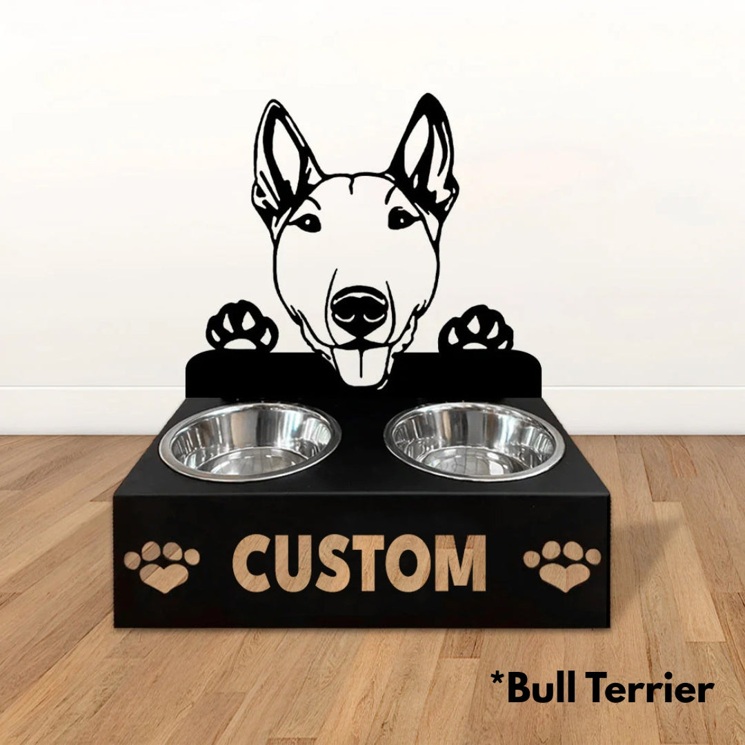 Personalized Dog Bowl Stand